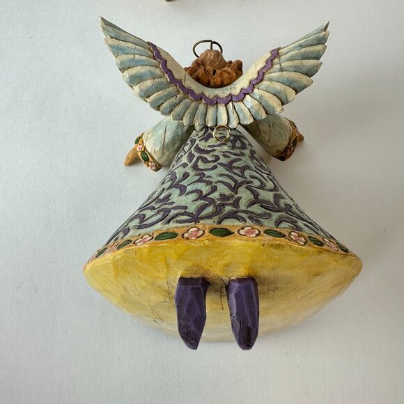 Jim Shore Heartwood Creek Angel Figurine On Book Stand 118943 - Picture 3 of 5